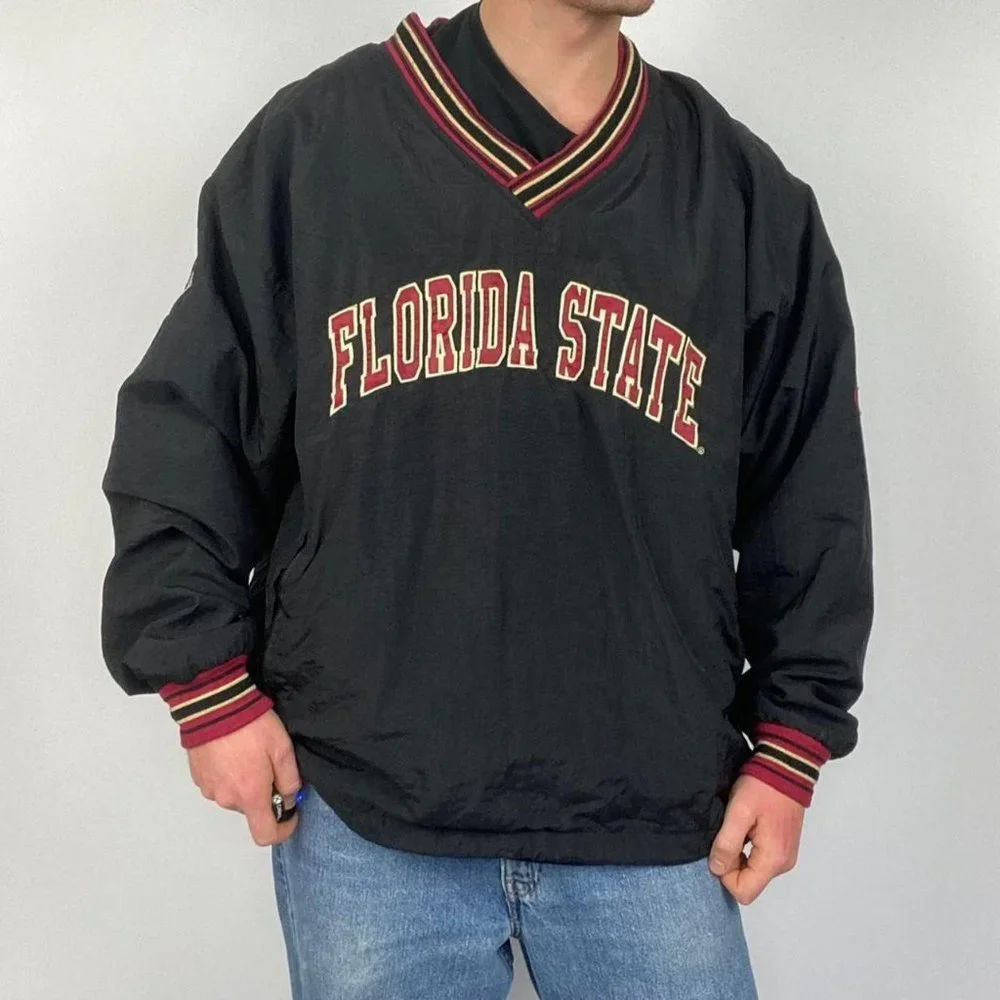 Vintage Champion Lightweight Pullover Jacket Black XLarge. - Picture 1 of 4
